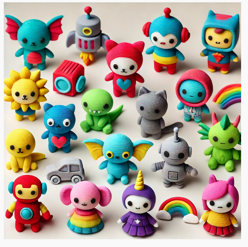 figurine personnage rigolo au stylo 3d enfants